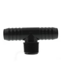 1" Barbed PVC Tee (Insert x Insert x MIPT)