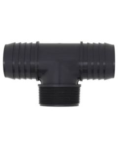 2" Barbed PVC Tee (Insert x Insert x MIPT)