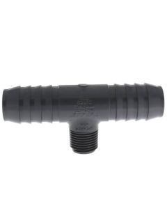 1" x 1" x 1/2" PVC Barbed Insert Reducing Tee (Insert x Insert x MITP)