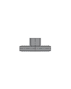 3/4" x 3/4" x 1" PVC Barbed Insert Reducing Tee (Insert x Insert x Socket)