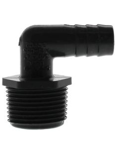 3/8" x 3/4" 90° PVC Insert Reducing Elbow (Insert x MIPT)