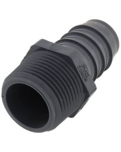 1" PVC Barbed Insert Male Adapter (MIPT x Insert)