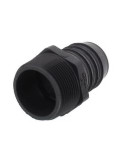 6" PVC Barbed Insert Male Adapter, Gray (MIPT x Insert)
