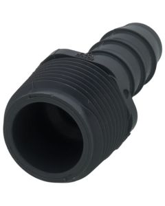 3/4" x 1/2" PVC Barbed Insert Reducing Male Adapter (MIPT x Insert)