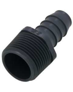 1" x 3/4" PVC Barbed Insert Reducing Male Adapter (MIPT x Insert)