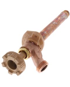 Model 14 16", 1/2" PEX Crimp Inlet Wall Faucet w/ Metal Handle & Tee Key