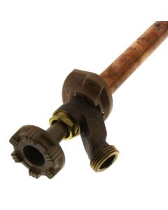 Model 14 8", 1/2" PEX Crimp Inlet Wall Faucet w/ Metal Handle