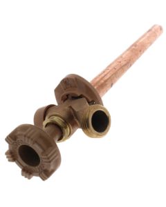 Model 17 10", 1/2" PEX Crimp Inlet Anti-Siphon Wall Faucet w/ Metal Handle