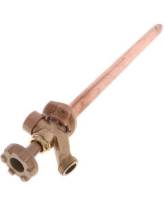 Model 17 14", 1/2" PEX Crimp Inlet Anti-Siphon Wall Faucet w/ Metal Handle
