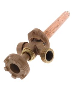Model 17 6", 1/2" PEX Crimp Inlet Anti-Siphon Wall Faucet w/ Metal Handle