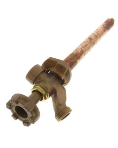 Model 17 8", 1/2" PEX Crimp Inlet Anti-Siphon Wall Faucet w/ Metal Handle