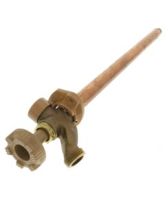 Model 17 14", 3/4" PEX Crimp Inlet Anti-Siphon Wall Faucet w/ Metal Handle