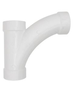 4" PVC DWV Wye and 45-Degree Elbow Combo