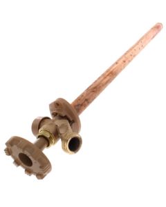 Model 19 16", 1/2" PEX Crimp Inlet Anti-Siphon Wall Faucet w/ Metal Handle