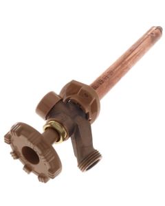 Model 19 8", 1/2" PEX Crimp Inlet Anti-Siphon Wall Faucet w/ Metal Handle