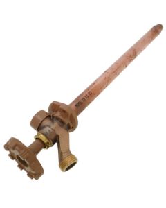 Model 19, 12", 3/4" PEX Crimp Inlet Anti-Siphon Wall Faucet w/ Metal Handle