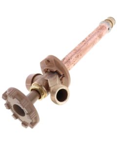 Model 19 6", 3/4" Expansion PEX Inlet Anti-Siphon Wall Faucet w/ Metal Handle