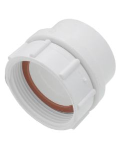 1-1/2" Spigot x FIP PVC DWV Swivel Tray Strainer Adapter (White)