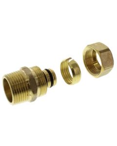 5/8" PEX-AL-PEX x 3/4" MNPT Transition w/ Fitting Assembly