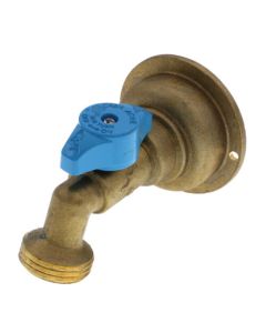 3/4" Push-Fit x 3/4" MHT 90-Degree Hose Bibb – Quarter-Turn (Lead Free)