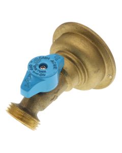 3/4" Push-Fit x 3/4" MHT No-Kink 45-Degree Hose Bibb – Quarter-Turn (Lead Free)