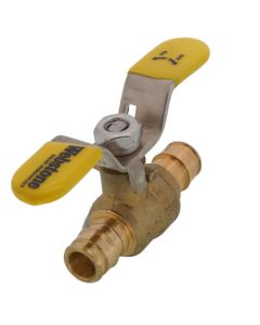 1/2" Expansion PEX Full Port Forged Brass Ball Valve w/ Wing T-Handle (Lead Free)