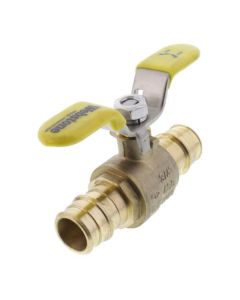 3/4" Expansion PEX Full Port Forged Brass Ball Valve w/ Wing T-Handle (Lead Free)
