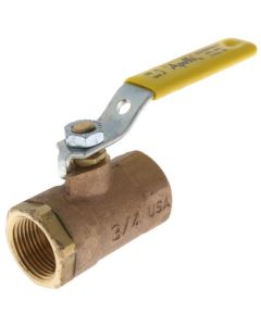 3/4" FNPT Regular Port Manual Bronze Ball Valve