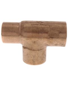 1-1/4" x 1" x 1-1/4" CxCxC Reducing Tee