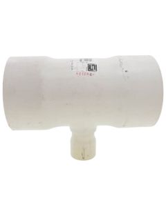 6" x 6" x 2" PVC DWV Reducing Vent Tee