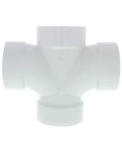 12" PVC DWV Double Sanitary Tee