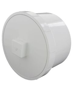 10" PVC DWV Fitting Cleanout Adapter w/ Plug
