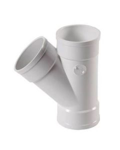 3" Hub 45-Degree Sewer and Drain PVC Wye