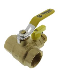 1-1/4" Pro-Pal Full Port Forged Brass Ball Valve w/ Hi-Flow Hose Drain & Reversible Handle (Lead Free)