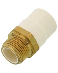 3/4" CTS CPVC Male Adapter (Brass MIPT x Socket)