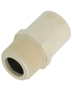 1" CTS CPVC Male Adapter w/ Stainless Steel Sleeve (MIPT x Socket)
