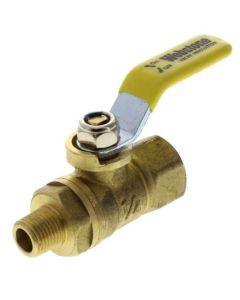 1/4" FIP x 1/8" MIP Full Port Forged Brass Mini Ball Valve
