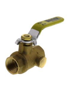 1/2" IPS Full Port Forged Brass Ball Valve with IPS Hole