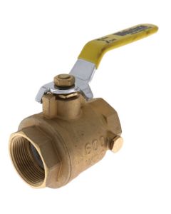1-1/2" IPS Full Port Forged Brass Ball Valve with IPS Hole
