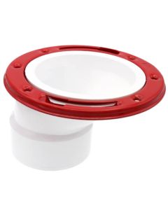 3" or 4" Offset Closet Flange w/ Metal Ring w/o Test Cap (PVC)