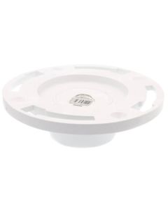 3" Level-Fit, Inside Fit Closet Flange w/ Plastic Ring and Test Cap (PVC)