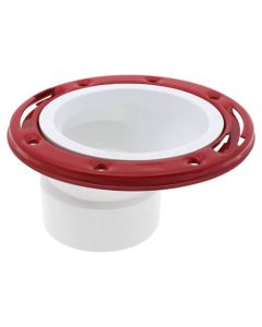 3" or 4" Offset Closet Flange w/ Metal Ring w/o Test Cap (PVC)
