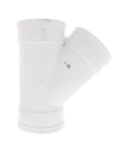 12" PVC SDR 35 1/8 Bend 45° Wye (G x G x G)