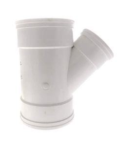 8" x 8" x 4" PVC SDR 35 1/8 Bend 45° Wye (G x G x G)