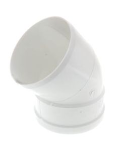 6" PVC SDR 35 1/8 Bend 45° Elbow, Street (Spigot x G)
