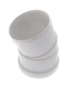 8" PVC SDR 35 1/16 Bend 22.5° Elbow (Spigot x G)
