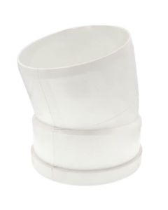 6" PVC SDR 35 1/16 Bend 22.5° Elbow (Spigot x G)