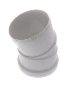 4" PVC SDR 35 1/16 Bend 22.5° Elbow (Spigot x G)