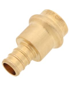 1/2" PEX Crimp x Copper Press Brass Adapter (Lead Free)