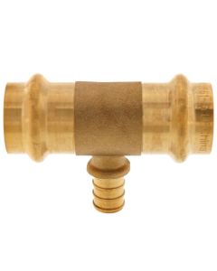 3/4" x 3/4" x 1/2" Press x Press x PEX Crimp Tee